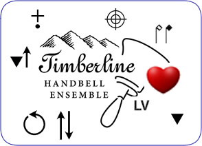 graphic with handbell notation